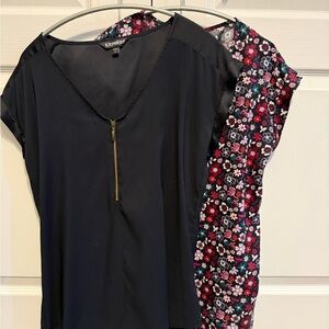 Express Black and Floral Women's Blouses